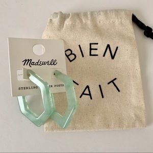 Green Madewell geometric hoop earrings